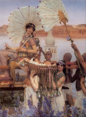 Sir Lawrence Alma-Tadema - The Finding of Moses [detail]