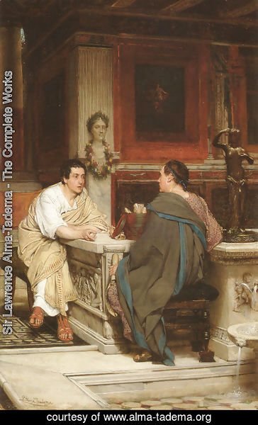 Sir Lawrence Alma-Tadema - The Discourse (or A Chat)