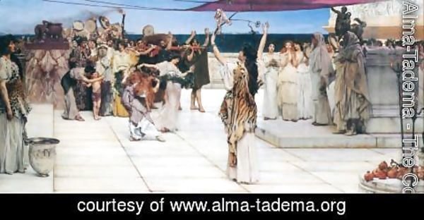Sir Lawrence Alma-Tadema - A Dedication to Bacchus