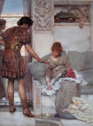 Sir Lawrence Alma-Tadema - A Silent Greeting