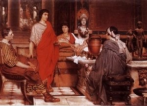 Sir Lawrence Alma-Tadema - Catullus at Lesbia's