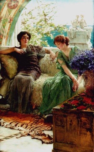 Sir Lawrence Alma-Tadema - Unwelcome Confidences