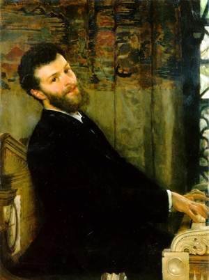 Sir Lawrence Alma-Tadema - Portrait of the Singer George Henschel