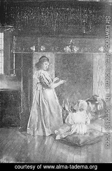 Sir Lawrence Alma-Tadema - Fireside Fancies