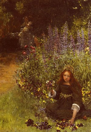 Sir Lawrence Alma-Tadema - Gathering Pansies