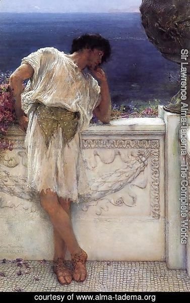 Sir Lawrence Alma-Tadema - The Poet Gallus Dreaming