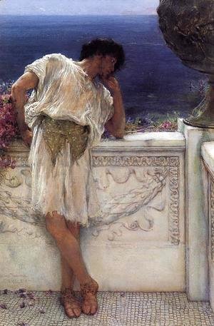 Sir Lawrence Alma-Tadema - The Poet Gallus Dreaming