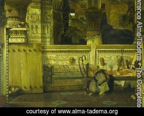 Sir Lawrence Alma-Tadema - Thee Egyptian widow