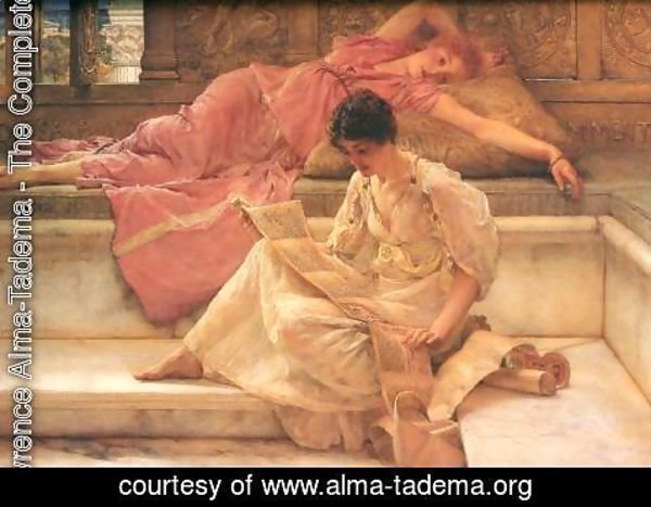 Sir Lawrence Alma-Tadema - The Favourite Poet 1888