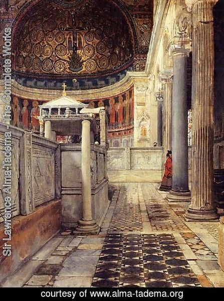 Sir Lawrence Alma-Tadema - Interior Of The Church Of San Clemente Rome
