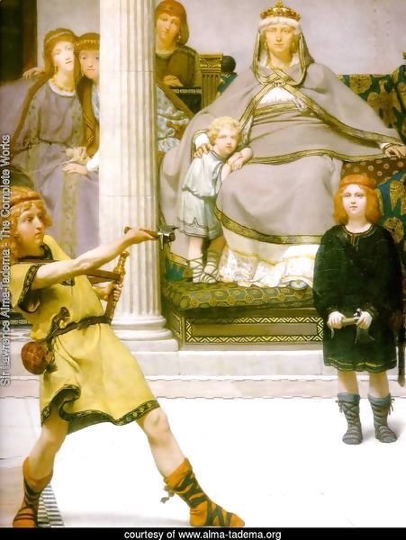 The Education Of The Children Of Clovis   Detail