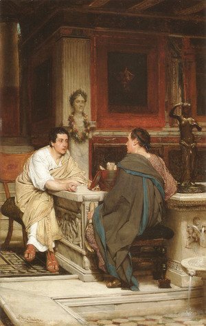 Sir Lawrence Alma-Tadema - The Discourse (or A Chat)