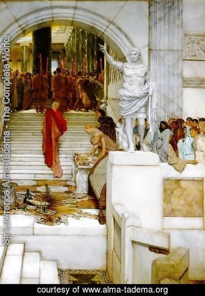 Sir Lawrence Alma Tadema After the Audience Painting Reproduction