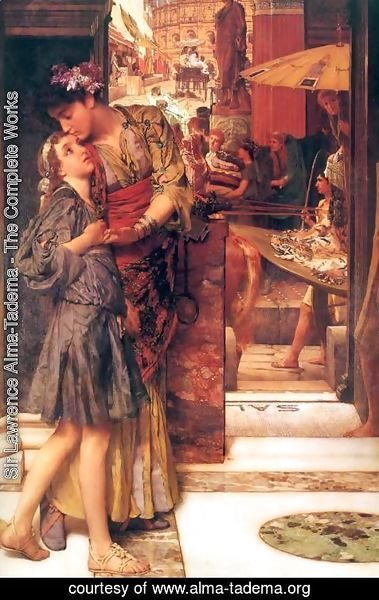 Sir Lawrence Alma-Tadema - The Parting Kiss