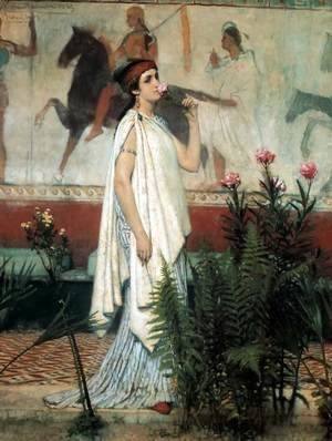 Sir Lawrence Alma-Tadema - A Greek Woman