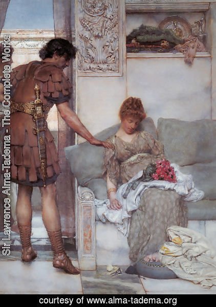 Sir Lawrence Alma-Tadema - A Silent Greeting