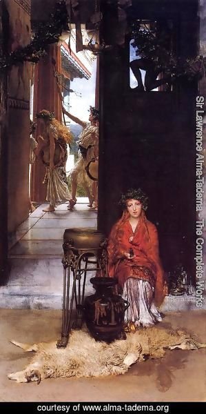 Sir Lawrence Alma-Tadema - The Way to the Temple
