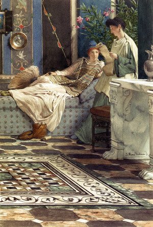 Sir Lawrence Alma-Tadema - From An Absent One