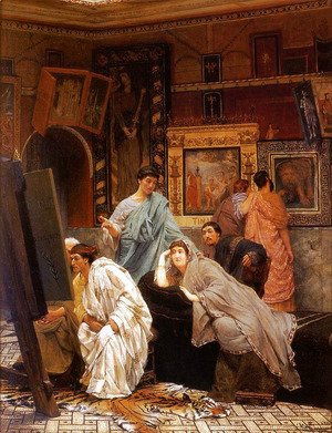 Sir Lawrence Alma-Tadema - A Collection of Pictures at the Time of Augustus