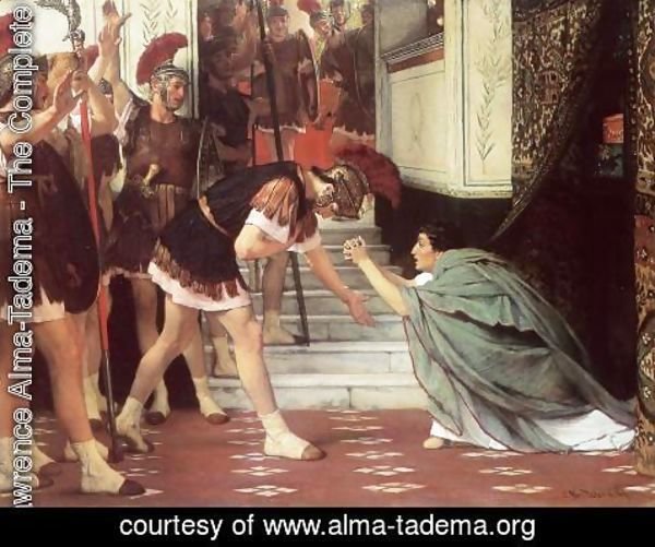 Sir Lawrence Alma-Tadema - Proclaiming Claudius Emperor