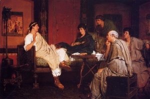 Sir Lawrence Alma-Tadema - Tibullus at Delia's
