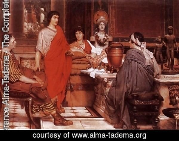 Sir Lawrence Alma-Tadema - Catullus at Lesbia's