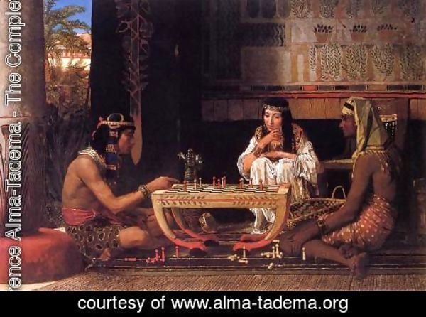 Sir Lawrence Alma-Tadema - Egyptian Chess Players