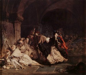 Sir Lawrence Alma-Tadema - The Massacre of the Monks of Tamond