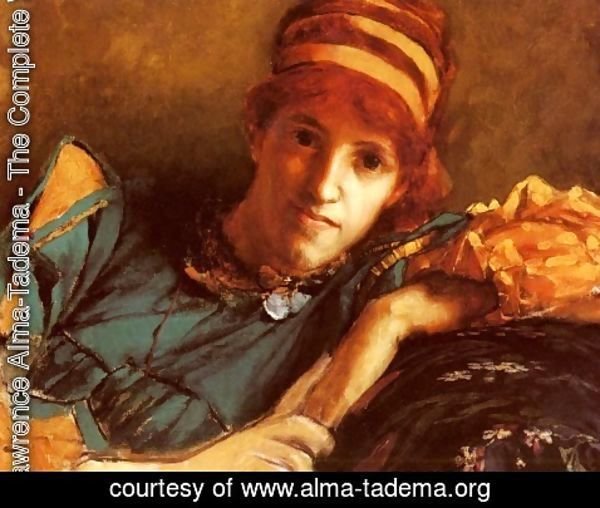 Sir Lawrence Alma-Tadema - Portrait Of Miss Laura Theresa Epps (Lady Alma-Tadema)