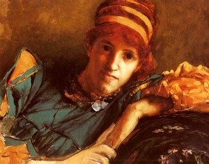 Sir Lawrence Alma-Tadema - Portrait Of Miss Laura Theresa Epps (Lady Alma-Tadema)