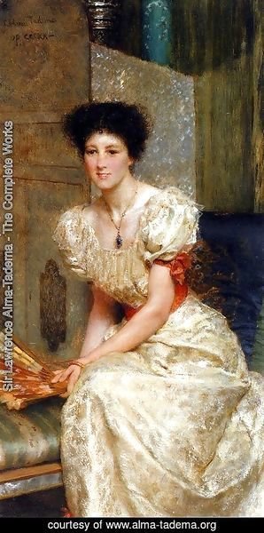 Sir Lawrence Alma-Tadema - Portrait Of Mrs Charles Wyllie