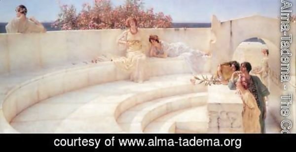 Sir Lawrence Alma-Tadema - Under the Roof of Blue Ionian Weather