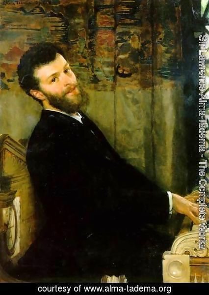 Sir Lawrence Alma-Tadema - Portrait of the Singer George Henschel