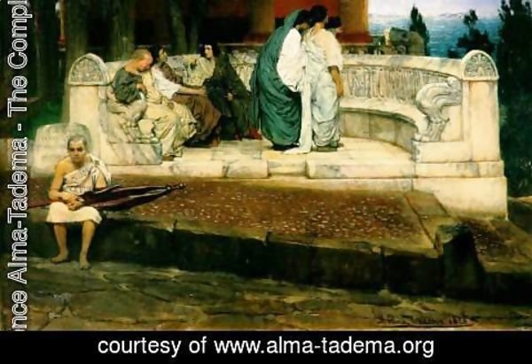 Sir Lawrence Alma-Tadema - An Exedra