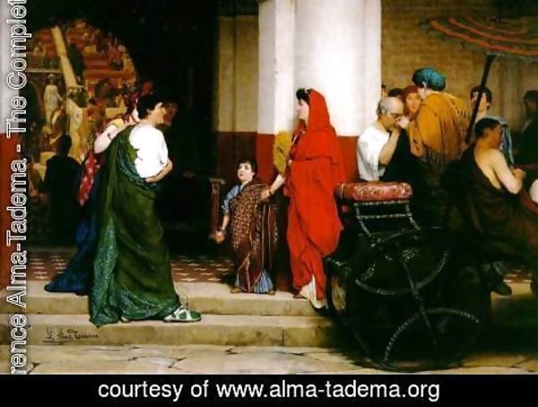 Sir Lawrence Alma-Tadema - Entrance to a Roman Theatre