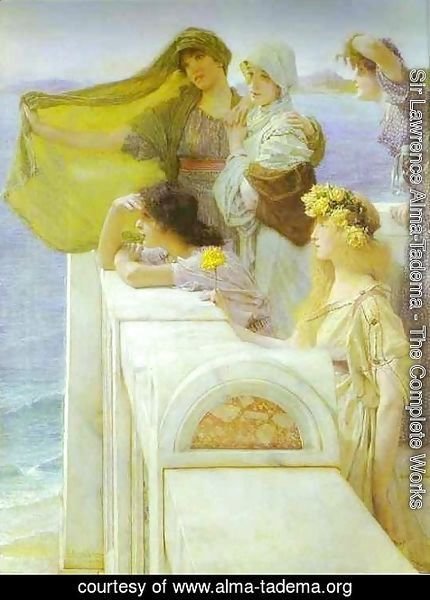 Sir Lawrence Alma-Tadema - At Aphrodite's Cradle