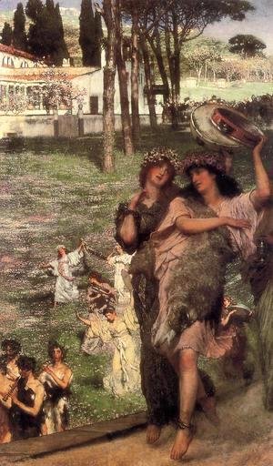Sir Lawrence Alma-Tadema - On the Road to the Temple of Ceres: A Spring Festival