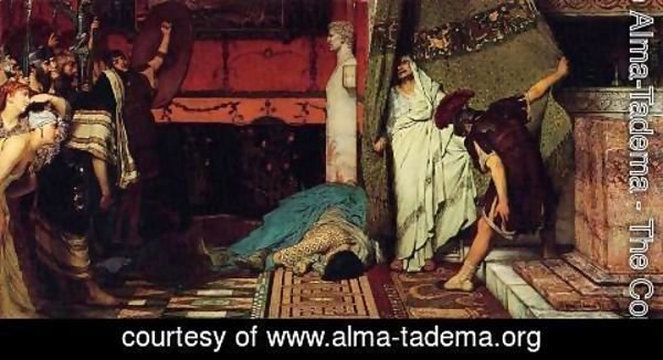 Sir Lawrence Alma-Tadema - A Roman Emperor - Claudius