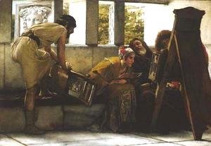 Sir Lawrence Alma-Tadema - A Roman Studio