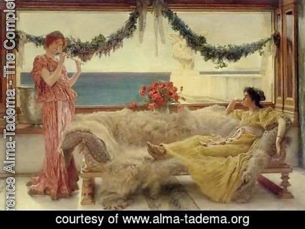 Sir Lawrence Alma-Tadema - Melody on a Meditaranean Terrace