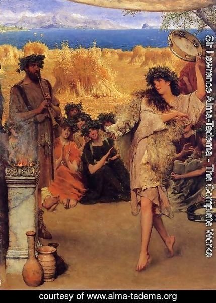 Sir Lawrence Alma-Tadema - A Harvest Festival