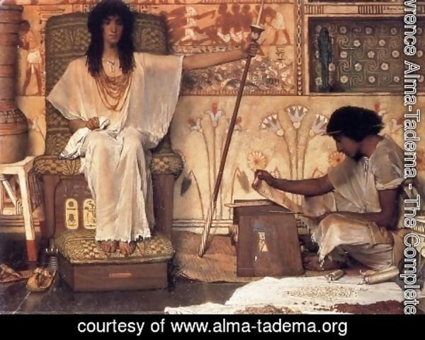 Sir Lawrence Alma-Tadema - Joseph, Overseer of Pharaoh's Graneries