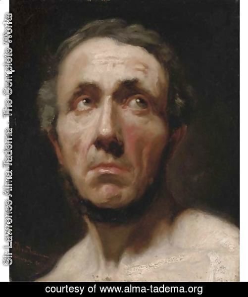 Sir Lawrence Alma-Tadema - Portrait of a gentleman, bust-length