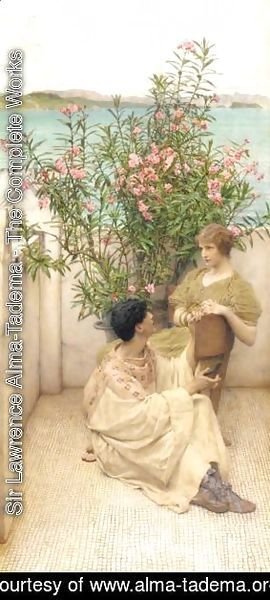Sir Lawrence Alma-Tadema - A Peaceful Roman Wooing