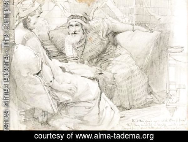 Sir Lawrence Alma-Tadema - Il Corteggiamento