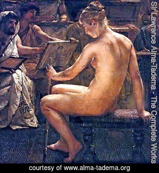 Sir Lawrence Alma-Tadema - A Roman studio 2