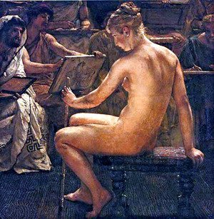 Sir Lawrence Alma-Tadema - A Roman studio 2