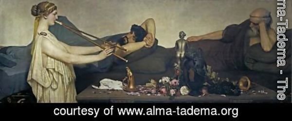 Sir Lawrence Alma-Tadema - Pompeian Scene or The Siesta