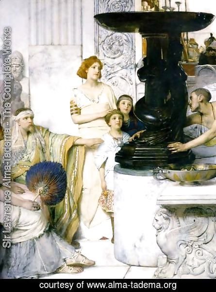 Sir Lawrence Alma-Tadema - The Sculpture Gallery   Detail