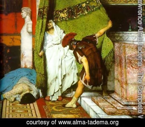 Sir Lawrence Alma-Tadema - A Roman Emperor AD41   Detail I